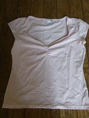 Women’s Scoop/V-Neck Stretchy Short Sleeved Top